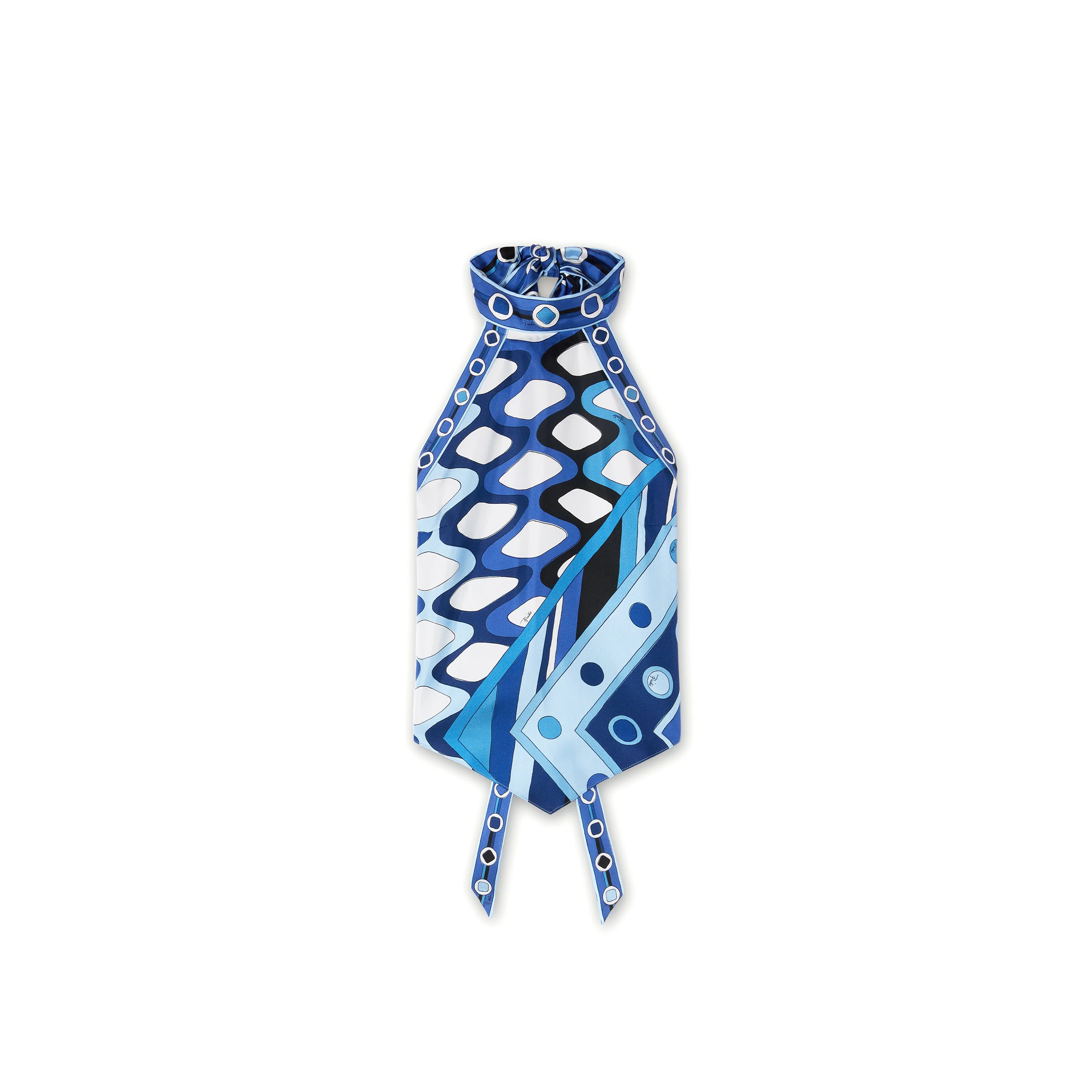 PUCCI VIVARA PRINT SLEEVELESS TOP 5URM035U730P10